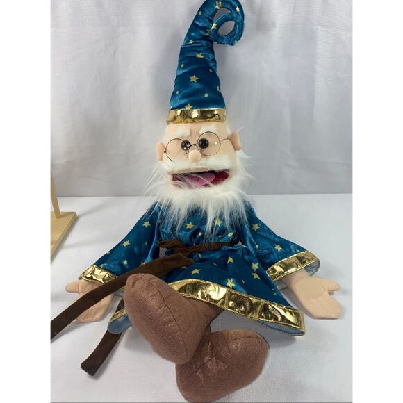 Silly Puppets Wizard, Tommy & Kimmie – Lot of 3 Large Mouth Hand Puppets and Sta - Picture 2 of 10